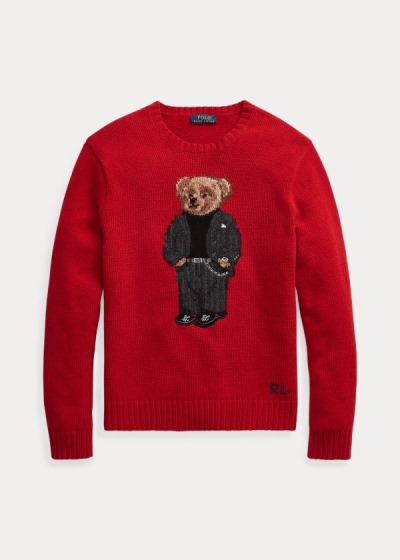 Men's Polo Ralph Lauren Suit Bear Wool Sweater | 820354OZW